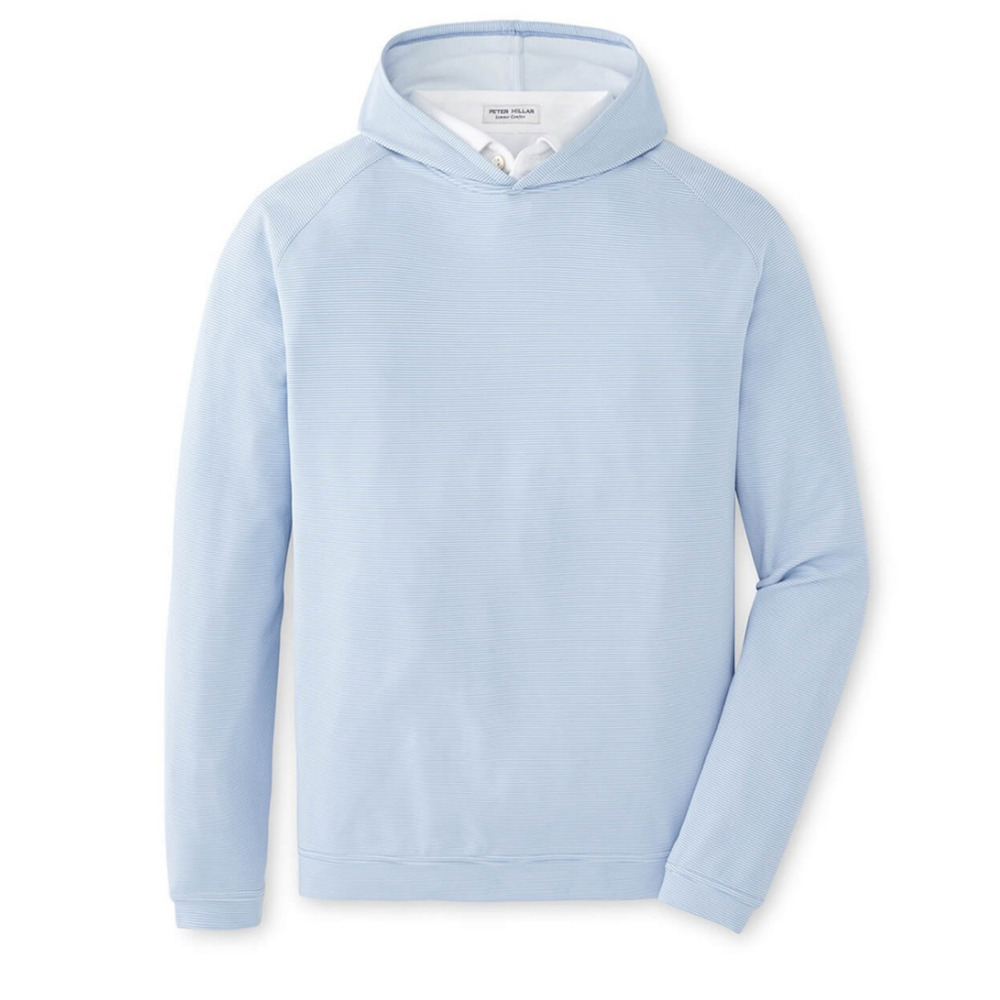 Peter Millar XL Crown Sport Pine Performance Stretch Stripe Golf Hoodie Pullover
